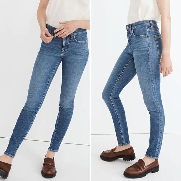 Madewell 9" Mid-Rise Skinny Jeans in Heathfield Wash, 25 - Picture 2 of 16